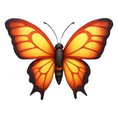 Fire butterfly sticker