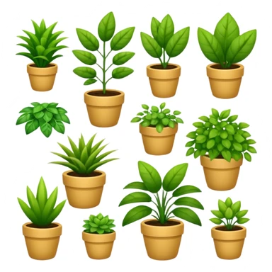 plants culture. Transparent background sticker