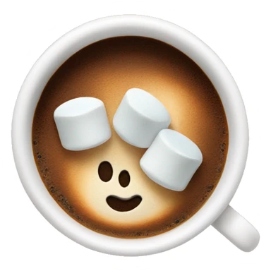Coffee with marshmallows  sticker