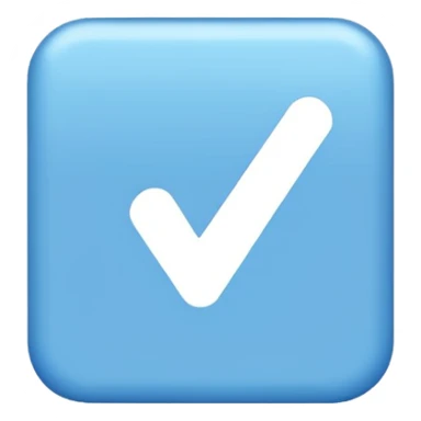 Make the emoji of roblox verify blue tick in rectangle sticker