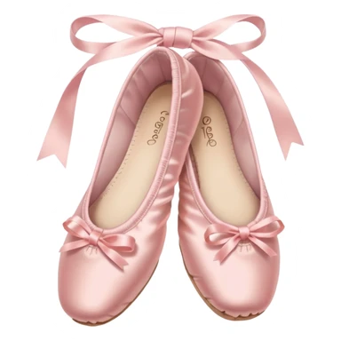 pastel pink ballet shoes sticker