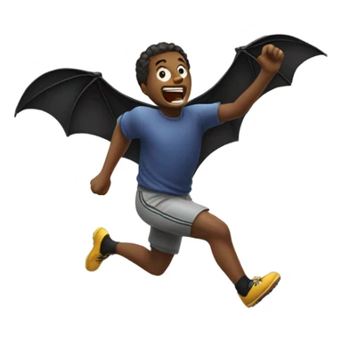 Chasing the bat ￼ sticker