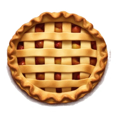 Apple pie on clawed tablecloth sticker