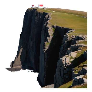 North Cape Nordkapp Norway with dramatic cliff over sea sticker