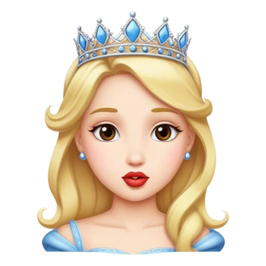Princesa mandando un beso sticker