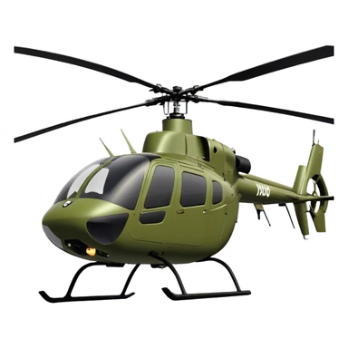 MD 500 - MD Helicopters (Model Year: 2021) (Iconic colour: Olive green) sticker