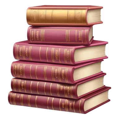Pastel Reddish-pinkish and gold and white vintage books sticker