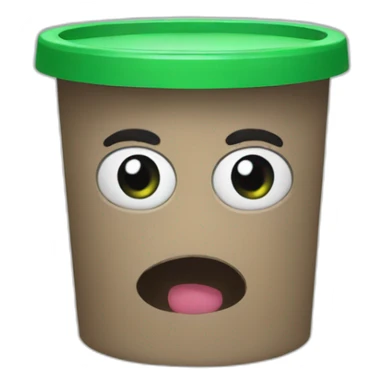 poubelle sticker