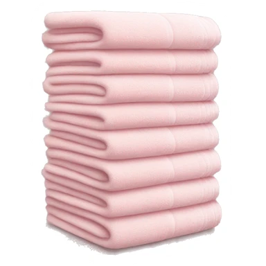 Light pink stacked towels sticker