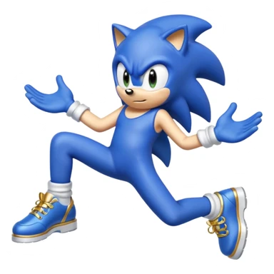 Sonic pooping sticker