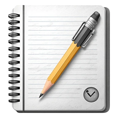 a pencil drawing in a notebook  sticker