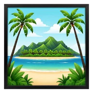 hawaiian island sticker