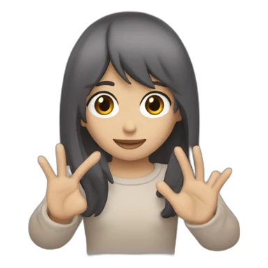 Una persona que en la mano tenga una E sticker