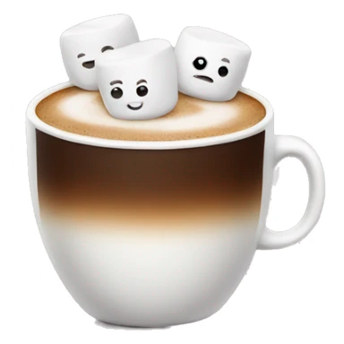 coffee with marshmallows sticker