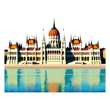 Budapest parliament emoji sticker
