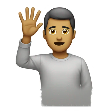 Person signaling they don’t know sticker