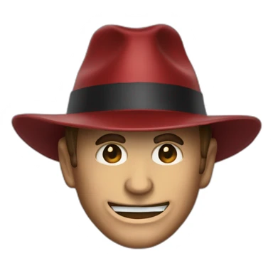Freddy Kruger con su sombrero y sus cuchillas  sticker