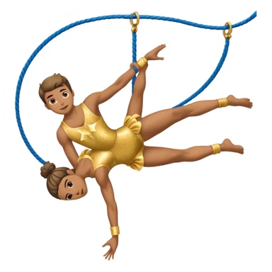 Acrobat – Slim performer mid-flip or balancing on rope sticker