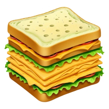 Space sandwich sticker