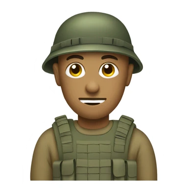 a soldier that is doing video editing on a mac sticker