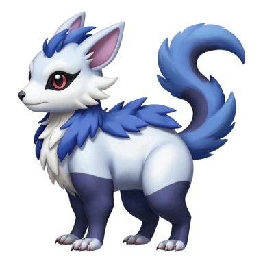 Shiny Furret-Absol-Noibat-Protogen-Vernid-Sergal-Hybrid (Full body) sticker