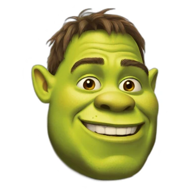 Shrek as me sticker
