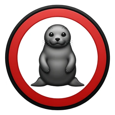 iOS sticker, summoning seal, black circle, red symbol, minimal sticker