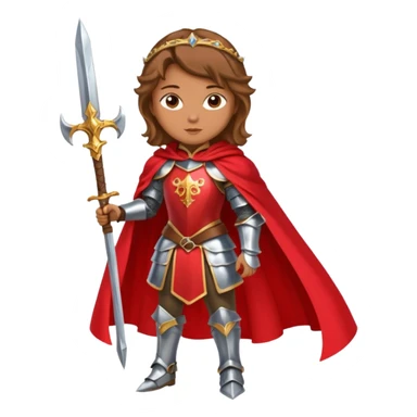 Renaissance princess knight on horse sticker