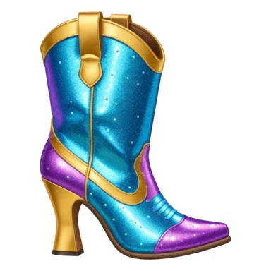 Disco cowgirl boots sticker