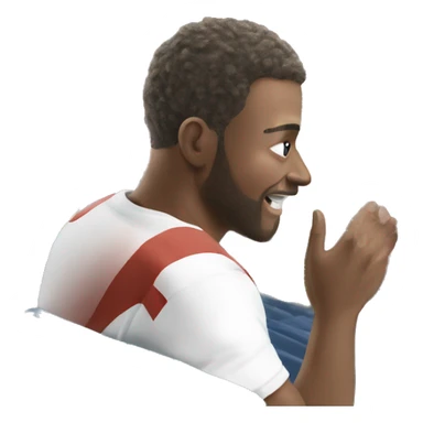 ￼ Create a picture of my husband watching a football game sticker