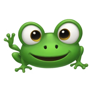 A frog tornado  sticker