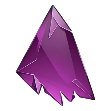 dark magenta broken glass shard sticker