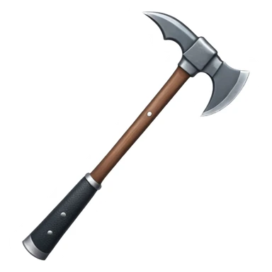 black metal climbing axe pointy edges sticker