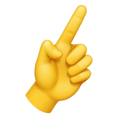 emoji apuntando con la mano hacia la camara sticker