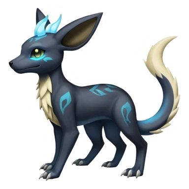 Manectric-Lucio-Cubone-Umbreon-Marowak-Draco-Fakémon-hybrid-creature (full body), 4 legs sticker