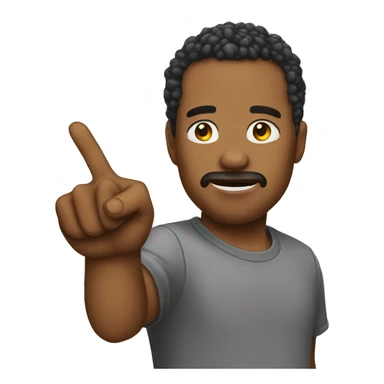 shitty finger guns sticker