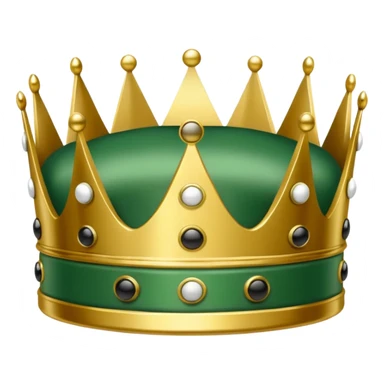 Green Domino crown sticker