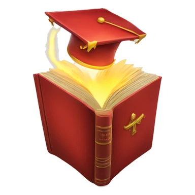 Red powerful Book with magic around sticker