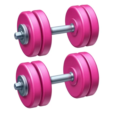 dumbell pink sticker