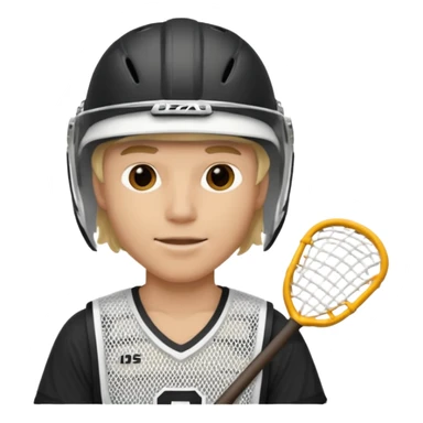 Blonde white lacrosse guy sticker