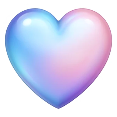 Moonstone heart pink purple blue pastel sticker