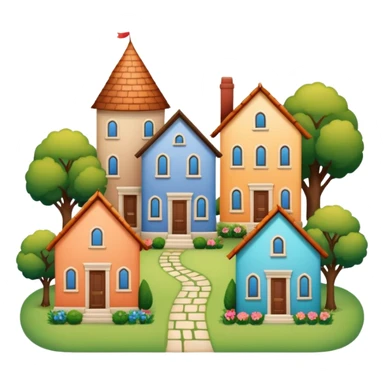 monton de 10 casas  sticker