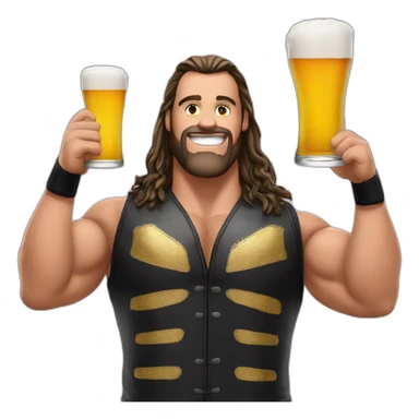 Daniel priste wwe qui boit une bière sticker