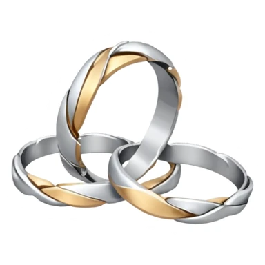 2 broken wedding ring sticker