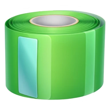 make wide  tape color light Green sticker