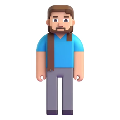 Minecraft Steve character sticker