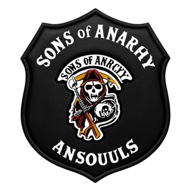 Sons of anarchy logo but to have a banner on top saying SOULS OF ANARCHY sticker