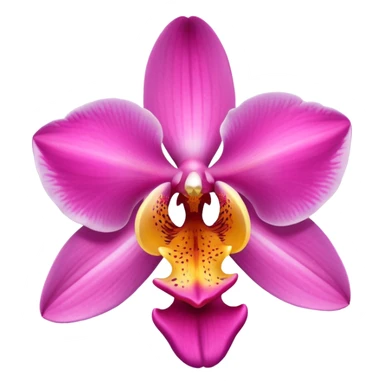 Tropical pink orchid  sticker