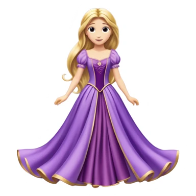 Rapunzel’s dress sticker