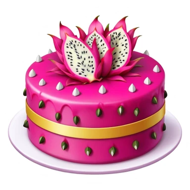 dragon fruit cake sticker